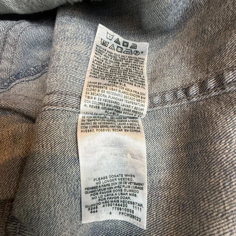 Levi's Light Wash Denim Jacket XL Stretch Trucker Jean Jacket